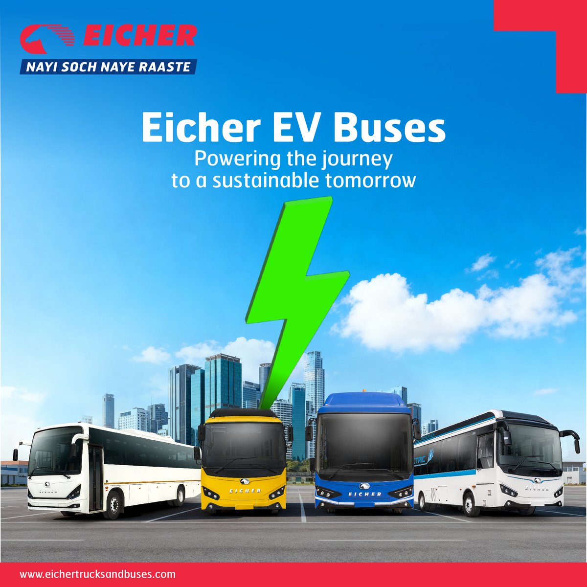 ETBIndia's tweet photo. From the first bell of the school day to cross city commutes, Eicher EV buses are powering every journey with purpose. Designed for safety, comfort, and performance, the full EV range is built to meet every need.
#EicherEVBuses #BuiltElectric https://t.co/QvcXSRzwh6