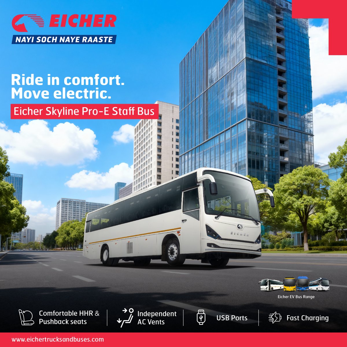 ETBIndia's tweet photo. From the first bell of the school day to cross city commutes, Eicher EV buses are powering every journey with purpose. Designed for safety, comfort, and performance, the full EV range is built to meet every need.
#EicherEVBuses #BuiltElectric https://t.co/QvcXSRzwh6