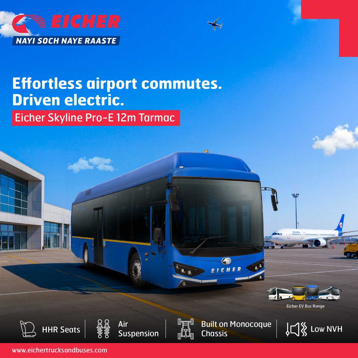 ETBIndia's tweet photo. From the first bell of the school day to cross city commutes, Eicher EV buses are powering every journey with purpose. Designed for safety, comfort, and performance, the full EV range is built to meet every need.
#EicherEVBuses #BuiltElectric https://t.co/QvcXSRzwh6