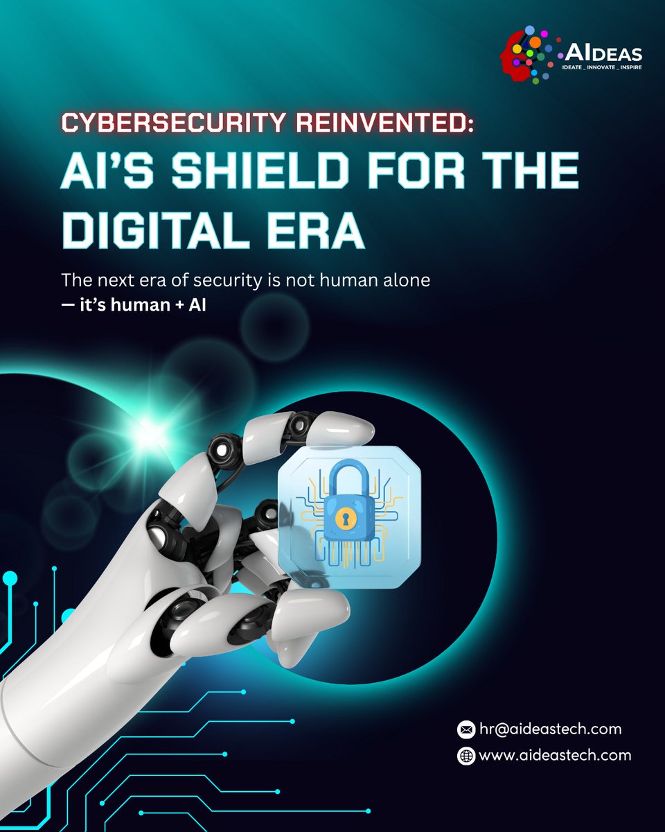 AIdeastech's tweet image. AI-driven defense is the new digital armor.
At AIdeas Tech Solutions, we empower businesses to stay one step ahead with predictive cybersecurity intelligence. 🧠⚡
#CyberSecurity #AI #AIdeasTechSolutions #DigitalDefense #AIDrivenSecurity