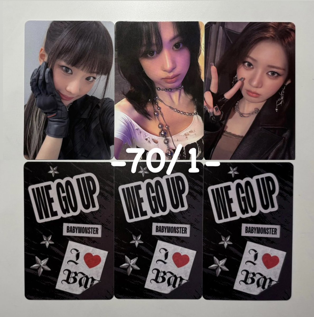 Nainixe's tweet photo. wts-พร้อมส่ง🎸
Photocard Babymonster 
- รุกะ อาฮยอน โรร่า

⏱️ค่าส่ง35฿   
#ตลาดนัดbabymonster #ตลาดนัดเบม่อน https://t.co/O5mCGzAPR5