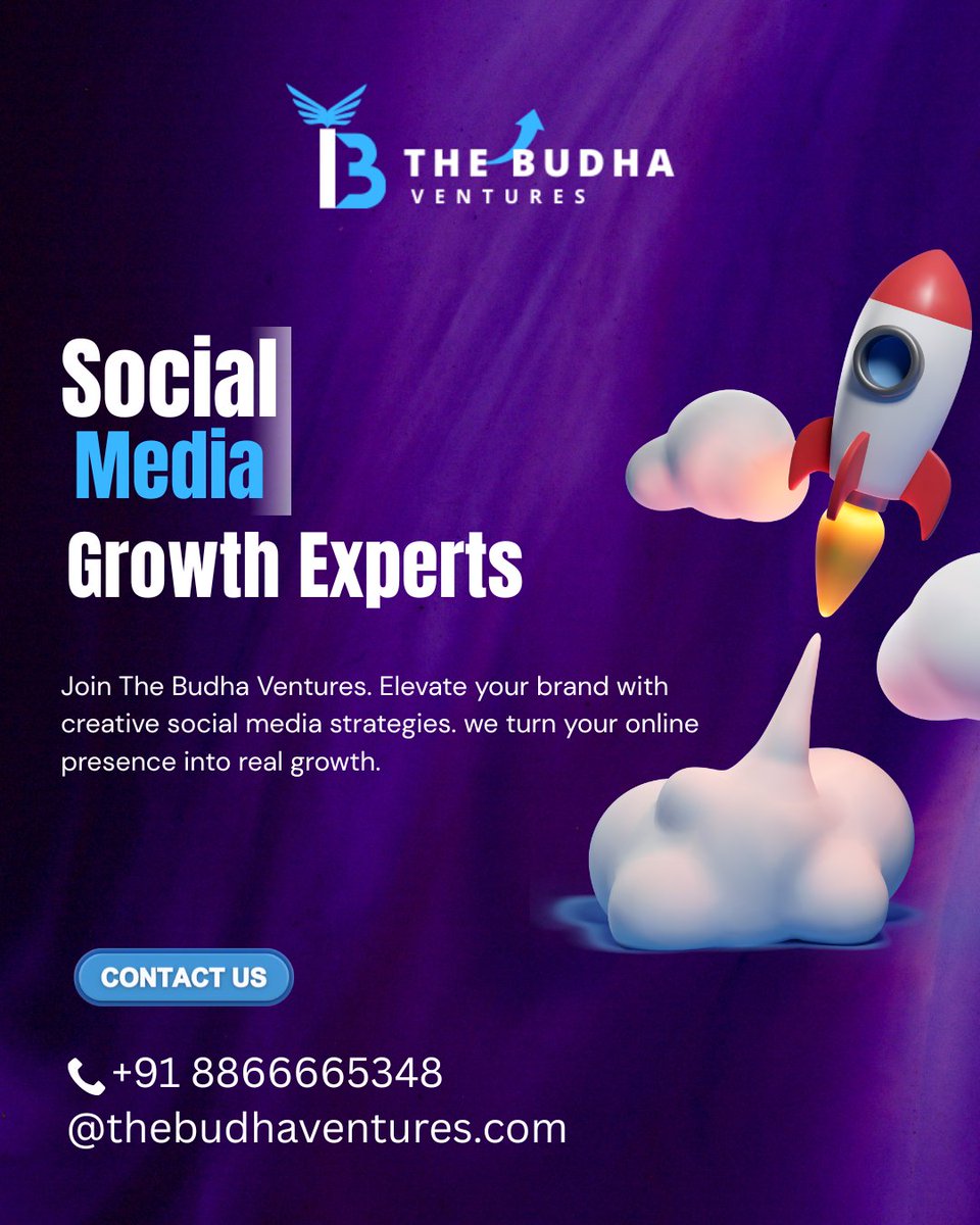 BudhaVentures's tweet image. The Budha Ventures, we manage your social media with strategy, creativity &amp;amp; consistency.

📧 thebudhaventures@gmail.com
📲 +91 8866665348

#SocialMediaHandling #DigitalExperts #BrandGrowth #marketingagency