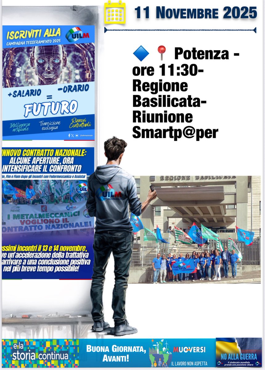 ⏰ Buongiorno! ☕️🗓 
#impegniUilmBasilicata #Muoversi #IlLavoroNonAspetta #avanticosì