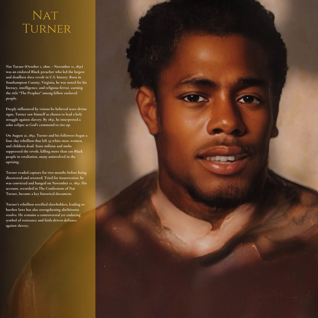 Remembering Nat Turner.  
wikiwand.com/en/Nat_Turner