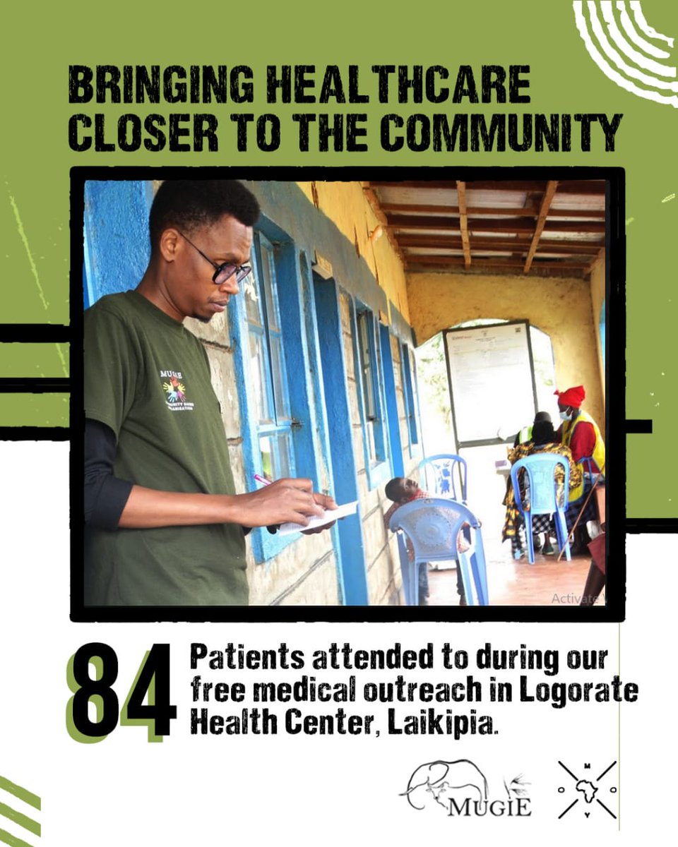 🩺 In partnership with <a href="/MoyoAtMugie/">themoyofoundation</a> &amp; Logorate Health Center, our team held a mobile #MedicalOutreach serving 84 residents with consultations, treatment &amp; health education.

Conservation thrives where communities thrive. 💚