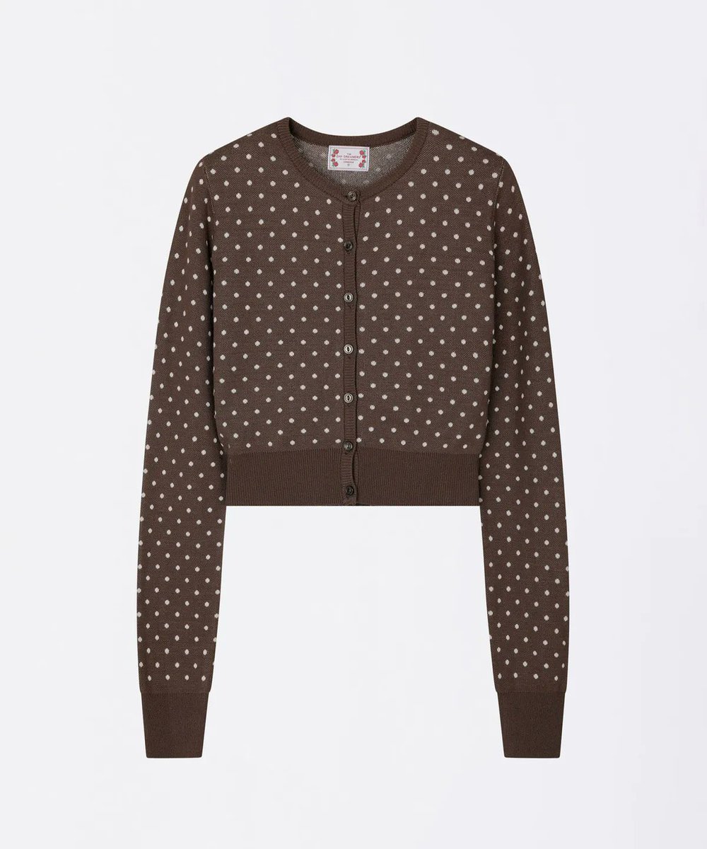 sculptor polka dot cardigan ลด 50เปอออไปเรยค่ะ 1450 free ems air ⟡ 🎀 𓍯
