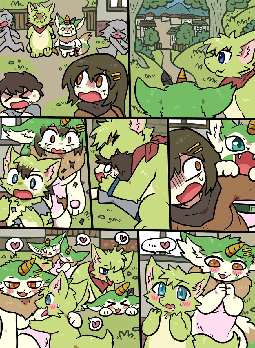 skebを納品しました💚💚 