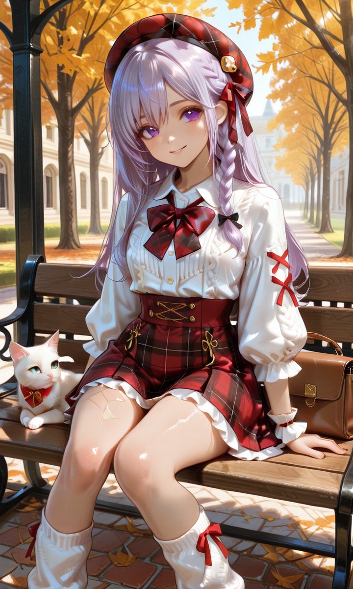 #秋のチェック柄祭り 
TICAさんはじめまして🌱⋆｡
イベント参加させていただきます😽💕

✨ ナミ♡

#PromptByTICA