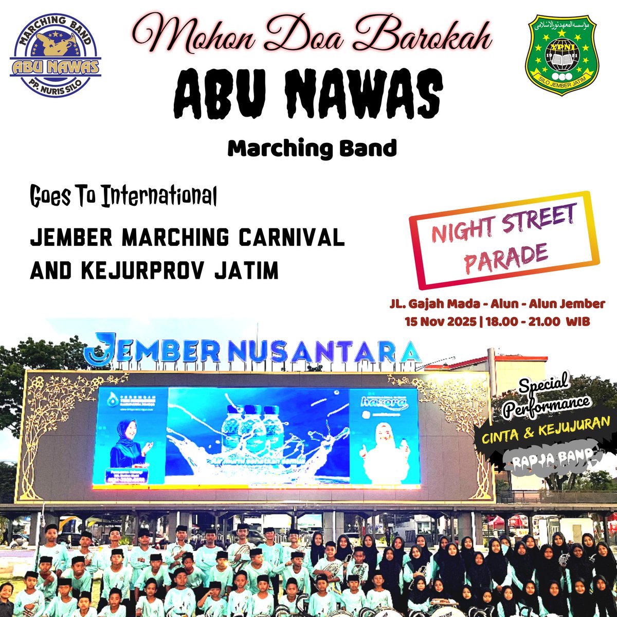 nurissilo's tweet photo. Bismillah, mohon barokah doa 
#marchingband #السعوديه_العراق https://t.co/AWrOI1WrSq