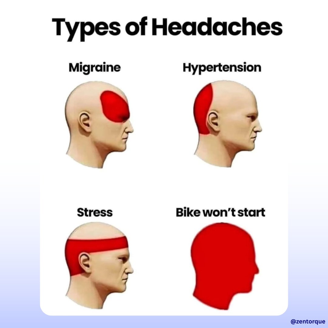 ZenTorque01's tweet image. When the bike won’t start but your blood pressure sure does. 😤💢🏍️

#KickStartKarma #RiderProblems #BikerHumor #MotorcycleMeme #MondayKickStart #RealRidersKnow #EngineRefusedButHeartDidn’t