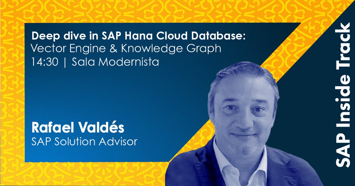 sitbarcelona's tweet image. Meet the speakers of #SITBCN 2025:
Rafael Valdés
#SAP Solution Advisor Manager, Southern Europe BTP/BDC
Connecting business innovation with SAP BTP solutions to help organizations evolve and transform.