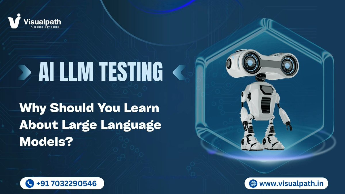 KLvisualpath99's tweet image. I just published Large Language Model (LLM) Training | AI And LLM Course medium.com/p/large-langua… 
@VisualpathPro #AILLMTesting #AILLMTraining #LLMTestingCourse #AIModelTesting #AIEvaluation #LLMValidation #AIAutomationTesting #GenerativeAITesting
