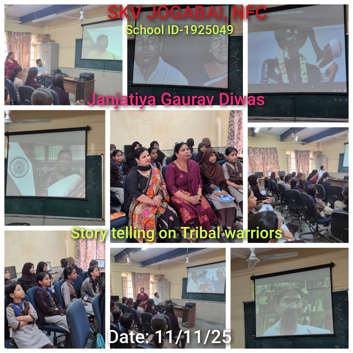 skv_jogabai's tweet image. Celebrating Janjatiya Gaurav Diwas! 🎉 
SKV Jogabai students learned about brave tribal warriors who fought for India&apos;s freedom &amp;amp; cultural pride. Inspiring stories of courage &amp;amp; sacrifice! 🙏🏽🇮🇳   #NationalUnity
#janjatiyaGauravVarsah #Bisra_Munda150  #EmpoweringTribalsViksitBharat