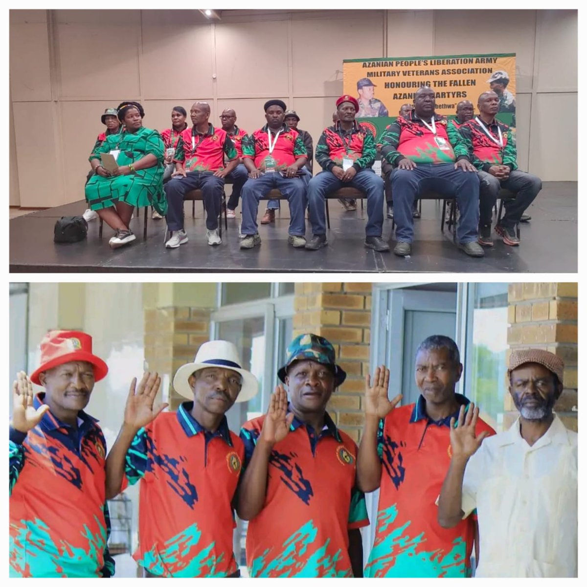 MyPAConline's tweet photo. ONE SETTLER, ONE BULLET!
The Pan Africanist Congress of Azania salutes APLAMVA on the successful 7th National Elective Congress held in Bolivia, Limpopo. This momentous event reaffirms the unwavering commitment to unity, discipline and service.  The Spirit of Azania lives on!
#APLAMVA #PAC #SpiritOfAzania #TheStruggleContinues