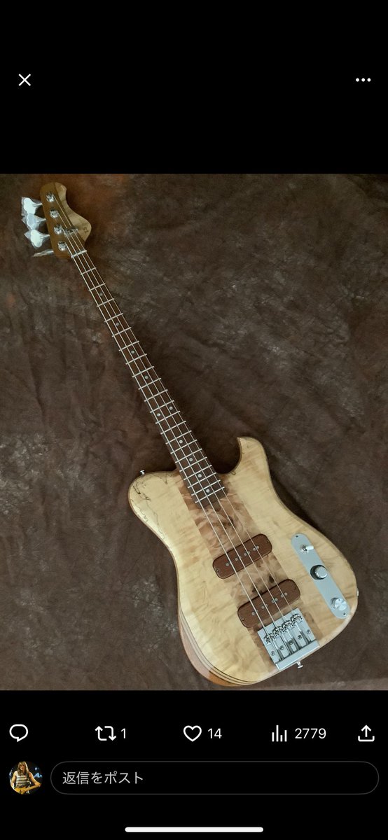 pbjbflpjbass's tweet photo. @nikutaberuru T.S factory !!

#ベースの日　#tsfactory  #TSfactory https://t.co/luoD1cya8F