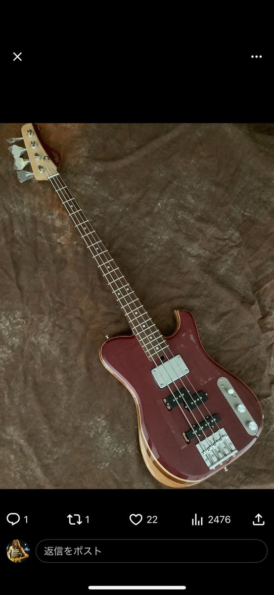 pbjbflpjbass's tweet photo. @nikutaberuru T.S factory !!

#ベースの日　#tsfactory  #TSfactory https://t.co/luoD1cya8F