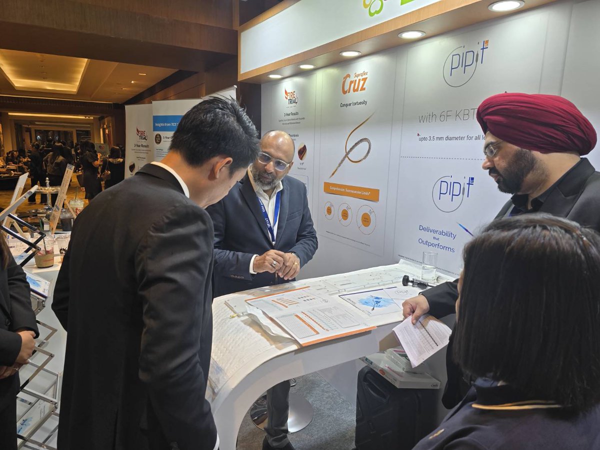 SMTStents's tweet photo. @SMTStents  proudly participated in the 16th CIAT Annual Scientific Conference 2025 in Bangkok, sharing new clinical data on Supraflex Cruz DES and 6F KBT Pipit NC PTCA balloons. Grateful to all partners &amp; attendees!
#CIAT #SMT #SupraflexCruz #PipitNC https://t.co/Ya1Daxq4bk