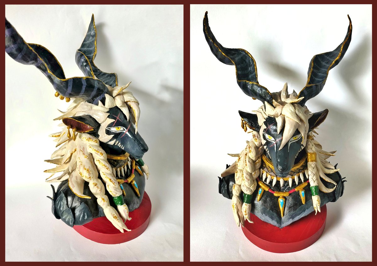 Just done making bust of Nazrik. #ThornsofDevotion #AFKJourney #Nazrik