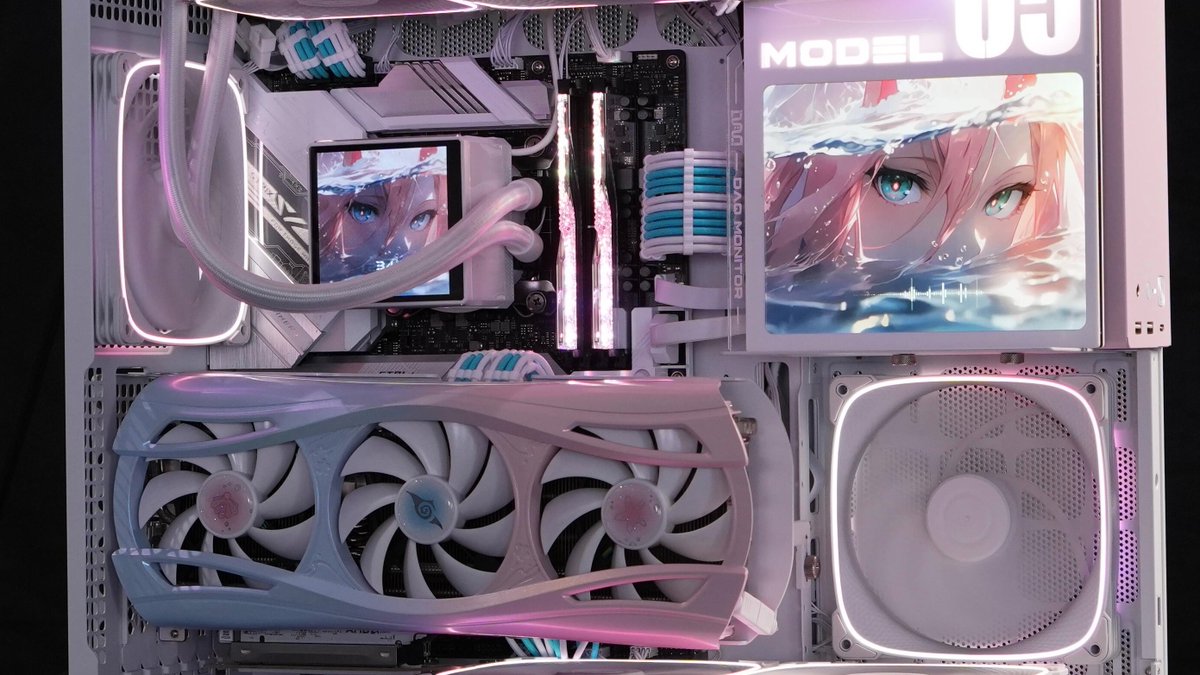 YestonOfficial's tweet image. Two setup ideas of Yeston RX 9070 XT Sakura Atlantis which you like to choose?
.
#yeston #graphicscard #gpu #hardware #pcgaming #pcbuild #sakura #atlantis #sakuraatlantis #sakuragpu