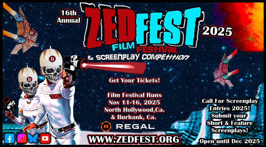Zedfestfilmfest's tweet photo. 16th Annual @zedfestfilmfestival 2025 is proud😊to Announce Our Official Selections for 2025 Screening @ Regal Cinemas Noho West. Join us Independent Film Celebration Nov 11-16 2025 https://t.co/WYP4jN4Zvs 🎬😎🍿
https://t.co/WNtxoyEdax
#independentfilm #hoŕrormovies #movies https://t.co/IH9bcW5x6c