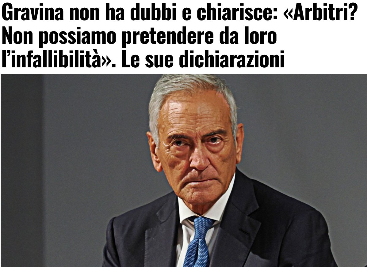 ladolcejuve's tweet photo. L'infallibilità non esiste ma neanche la buonafede!
#Gravinaout  #Aiaout 
#Rocchiout   #figcmafia 
#marottaleague 
#DisdettaSkyDazn https://t.co/UPPQO7o32x