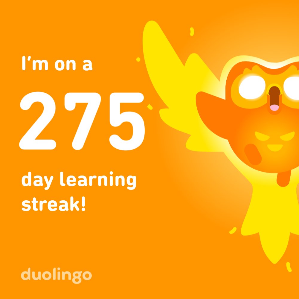Learn a language with me for free! Duolingo is fun, and proven to work. Here’s my invite link: invite.duolingo.com/BDHTZTB5CWWKS2…