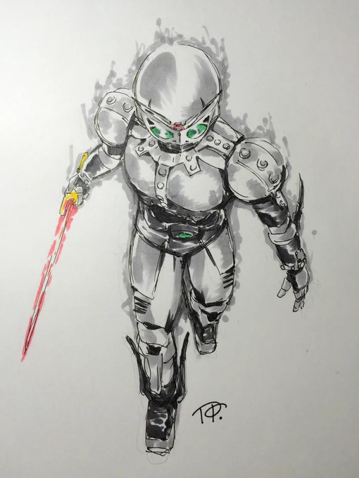 #お前が描いた特撮絵を見せろ