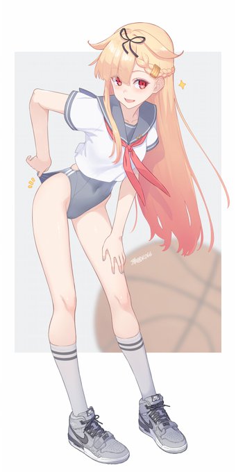 #靴下の日 セーラー競泳夕立&amp;セーラーバニー時雨