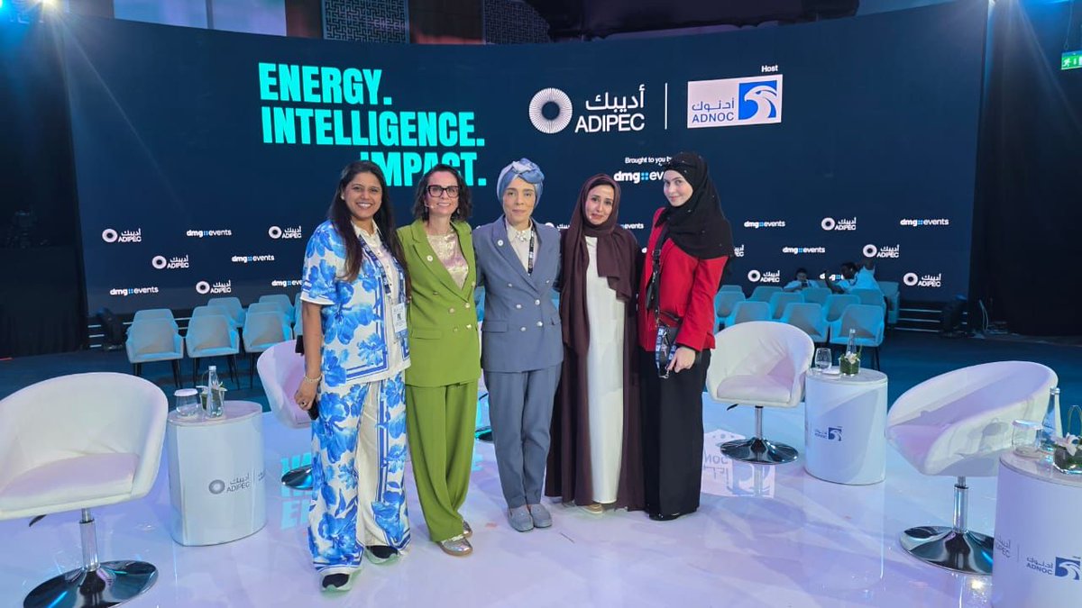 MariaFloud's tweet image. Honored to represent Lean In Network | Equity &amp;amp; Sustainability at @ADIPECOfficial, advocating for greater inclusion and equity for women in the energy sector. #FutureOfEnergy #Leadership #WorkforceTransformation #EnergyTransition #TalentDevelopment #WomenInEnergy #Inclusion #UAE