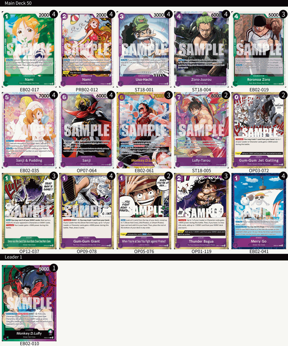 Official One Piece Card Game English Version tweet media