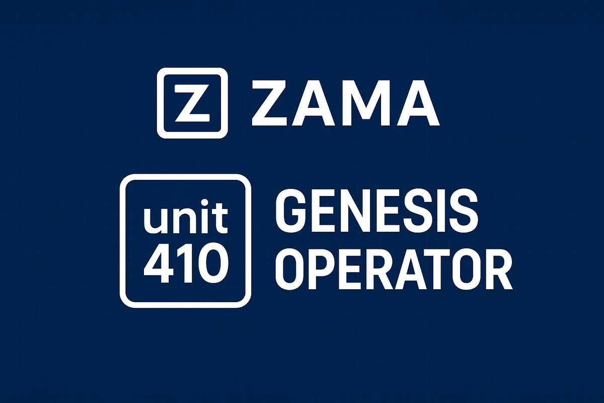 my_mymy2012's tweet image. 🚀 Zama x Unit 410

Welcome @unit_410 as the new Genesis Operator of @zama
A big step forward in the journey to build a secure, verifiable FHE network 🛡️
🔑 Unit 410 will secure private FHE keys for the Zama Protocol.
#ZamaCreatorProgram #zama