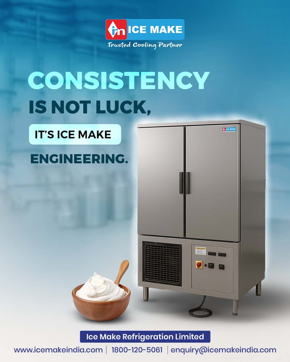 IceMakeRef's tweet image. Deliver uniform texture, perfect taste, and top-quality curd with Ice Make’s Curd Incubation Chamber. Trusted by dairy producers and large-scale curd manufacturers, this chamber ensures precise fermentation conditions for consistent, hygienic, and profitable production.