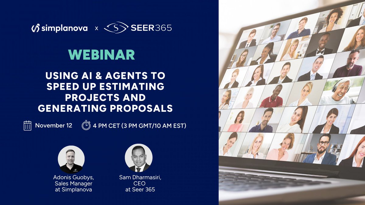 📢 Join Simplanova and Seer 365 for an exclusive Microsoft Dynamics 365 partner-focused webinar on a practical use of AI! Register now here: us02web.zoom.us/webinar/regist…