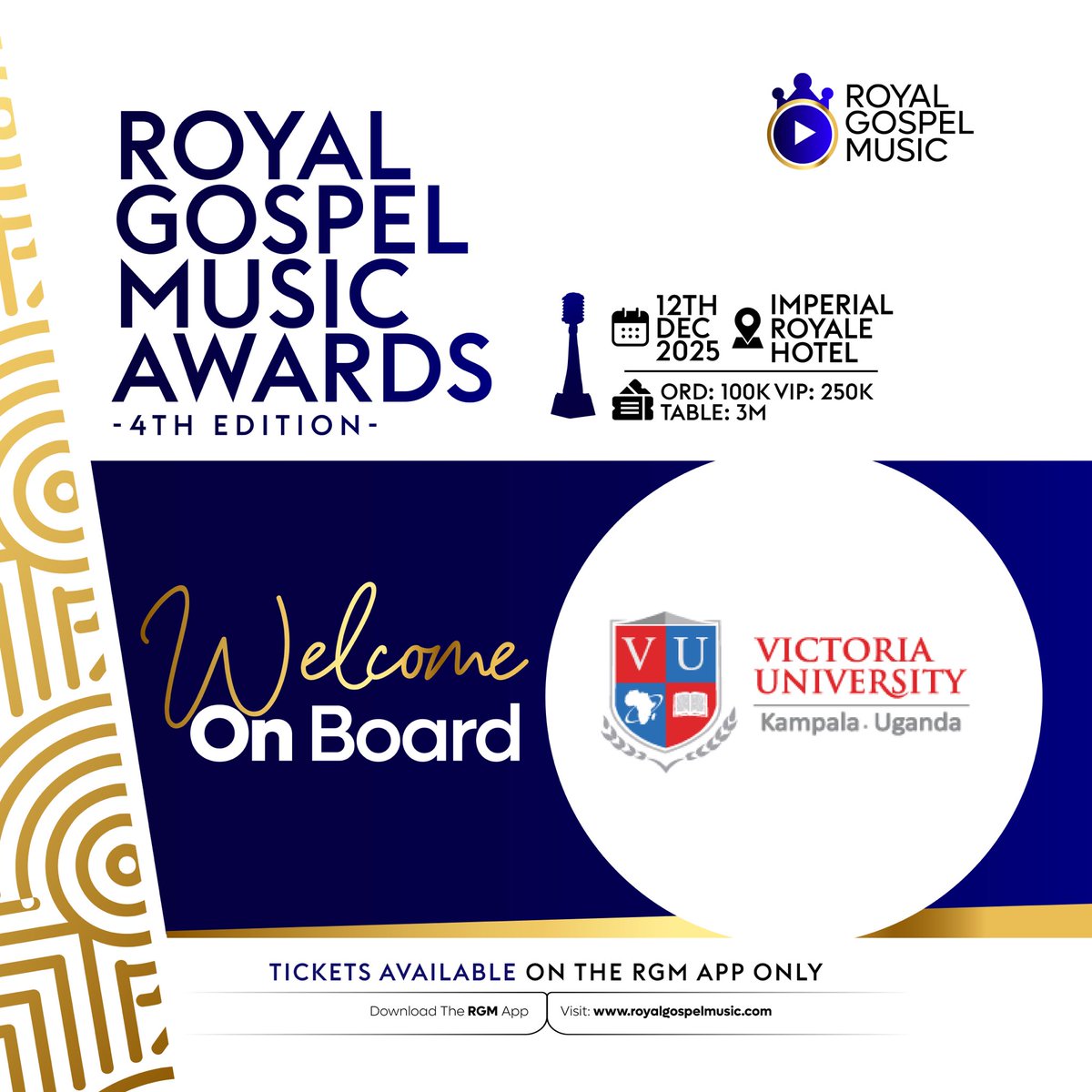 Welcoming <a href="/VUKampala/">Victoria University, Kampala</a> on Board as we celebrate Christian Arts.
#RgmAwards25