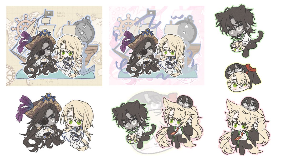 지인 연성교환 작업했습니다! 
소품 추가+오브젝트 퀄리티업 작업물입니다~