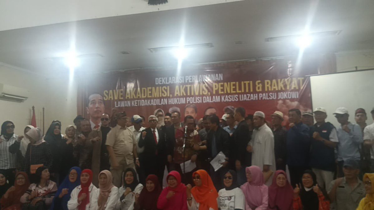 Bismillah.. Deklarasi Perlawanan
Save Akademisi, Aktivis, Peneliti &amp; Rakyat

Bergerak melawan Penjajahan Penguasa dan Oligarki !!
