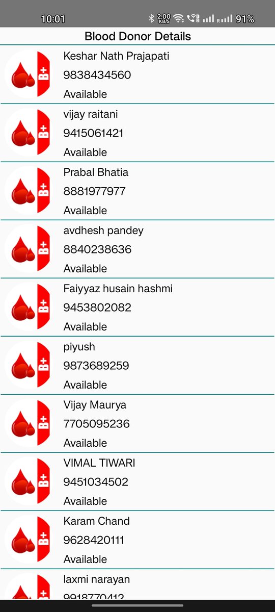 alam_taufeeque's tweet photo. @hinduajaydada @BloodDonorsIn They all are B+ Donar call them may be someone donate..... https://t.co/w65gdVcJ1Q