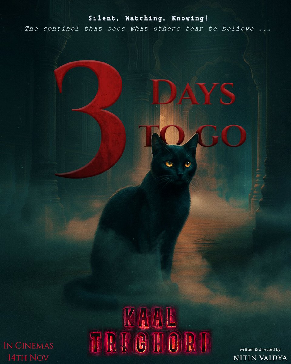NavinProFilms's tweet photo. Wo dekh rahi hai… par kisko, koi nahi jaanta.

The Silent Sentinal is awake!!

#KaalTrighori - In cinemas 14th November.

Watch the Official Trailer now : https://t.co/qrachne4bS

@penmovies @arbaazSKhan @rituparnaspeaks @manjrekarmahesh @NitinNVaidya

#KaalTrighori #ComingSoon https://t.co/Ws4RMldVpo
