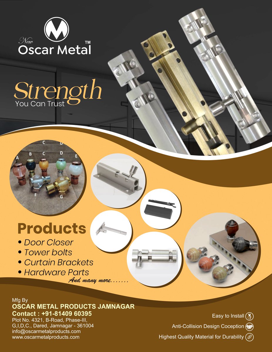 clue_hardware's tweet image. Explore Our Wide Range Online:
📷 l.sanitaryclue.in/cWOpeE

📷 Contact Us 
Call/WhatsApp: +91-81409 60395
Website: oscarmetalproducts.com
Mfd By: OSCAR METAL PRODUCTS JAMNAGAR

#DealerWanted #DistributorSearch #HardwarePartners #OscarMetal #ArchitecturalHardware #DoorFittings
