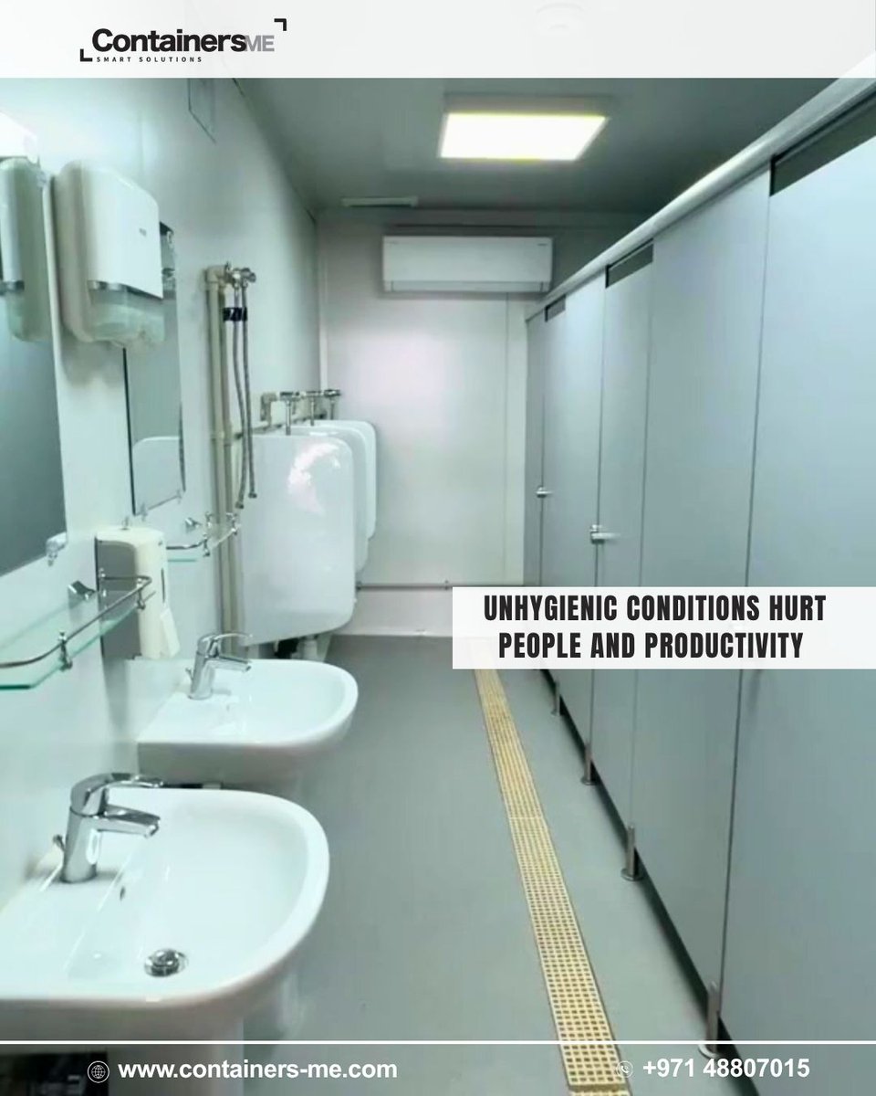 Containers_me's tweet image. Struggling with poor sanitation on remote sites?

Get mobile, hygienic washrooms wherever your project goes.

Modular sanitary containers = quick setup + clean comfort. 🚿

#modularcontainers #dubai #construction #mobilehygiene #uaeprojects