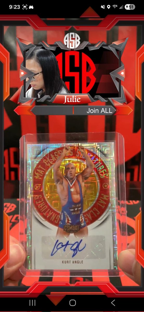 WaltWVU's tweet image. @BreakwithASB Pulled me a 4/8 @RealKurtAngle Panini Combat Anthology auto! 🔥🔥🔥🔥🔥