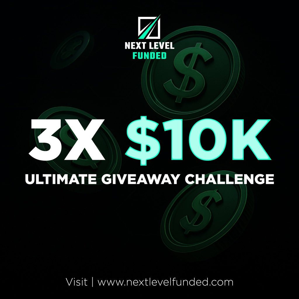 SarkiTutorial's tweet image. 🎁 GIVEAWAY🎁 

 3X 10k account 

Rules:
1️⃣Must follow @NextLvlFunded and @SarkiTutorial 

2️⃣ Like Retweet and Tag 3 friends

3️⃣ Also follow
@INUSON_XX @ABFXKILLER @Aeroonfx @NASDAQGURU1 @AfaaqFx
@Zaksfx12 @pipschaserr 

4️⃣ Must Join: discord.gg/dR6HdZfzk

Winners in 72H