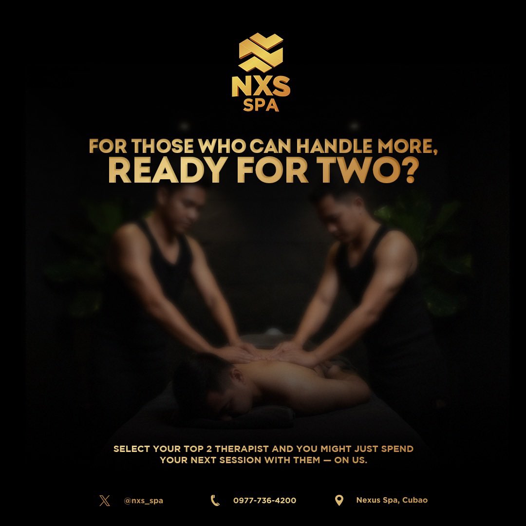 nxs_spa's tweet photo. They say 11.11 is for manifesting.

Manifest the session you’ve been wanting — with your top two therapists.

Name your top two and get a chance to spend your next session with them - for FREE!

1. Follow @nxs_spa
2. Like and QRT this post together with the names of your Top 2 Therapist.
3. Use the #NXSSpaYearTwo

Announcement of winners will be on 12.12.

#NXSSpa
#NexusSpa