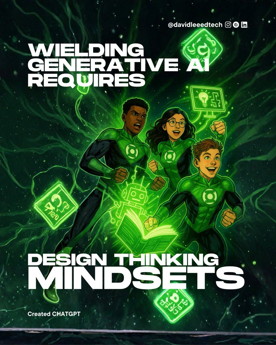 davidleeedtech's tweet image. Design Thinking is the ideal approach when incorporating GenAI!
