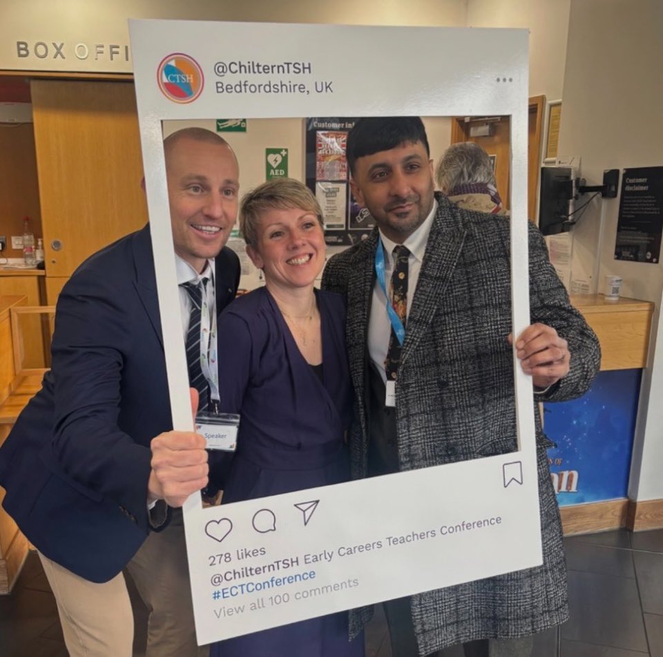 ChilternLT's tweet image. Delighted to promote the @ChilternTSH ECT conference for 2026. Filled with wonderful speakers &amp;amp; full of positivity and hope about your career as a teacher. 600+ delegates loved last years event. Sign up. @unleashing_me @TeachLeadAAli