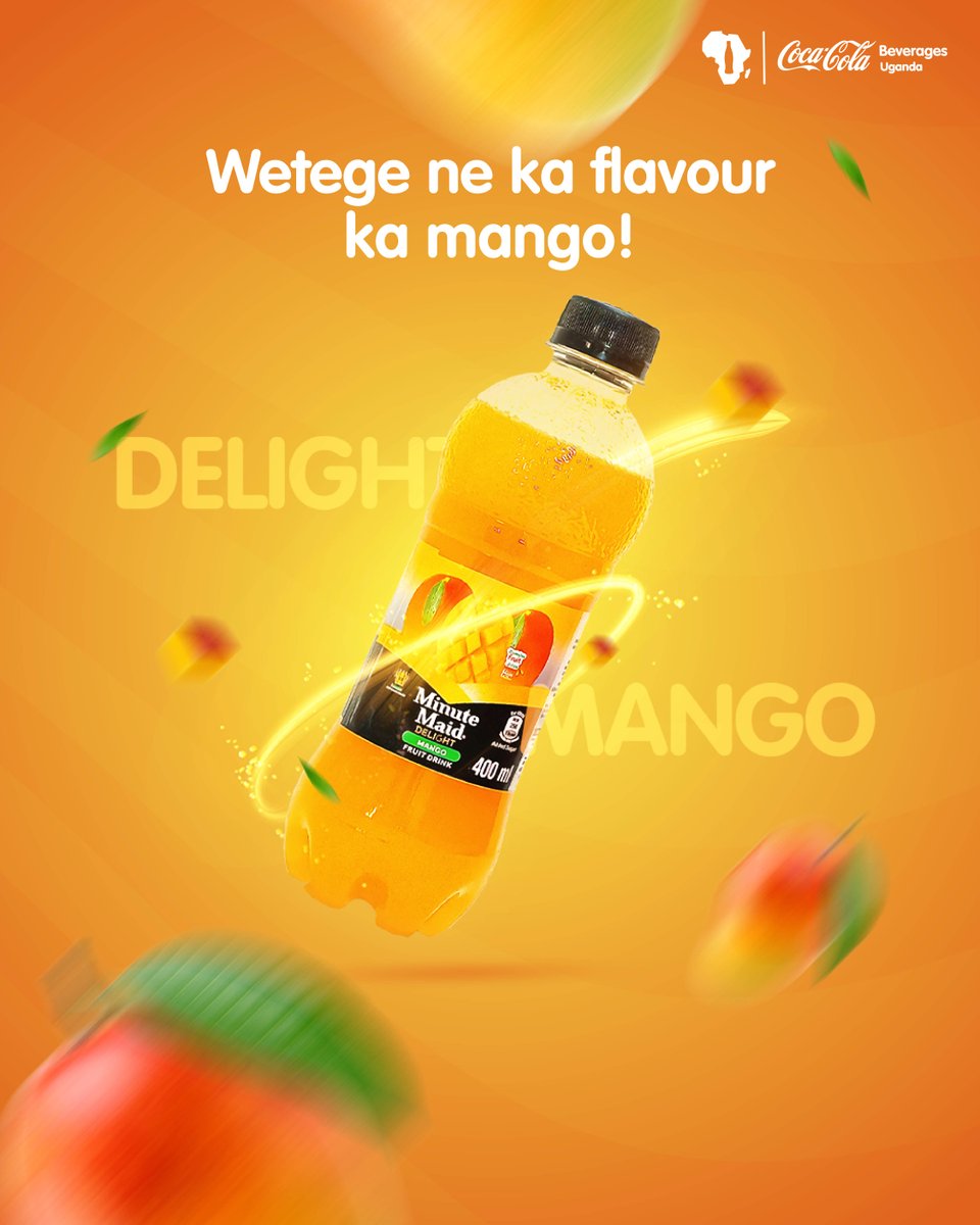 CocaColaBevUg's tweet image. Some days need sweetness, others need fun, every day needs Minute Maid Delight Mango.  Sip, smile, shine! ​Repeat

#RealMagic
#RefreshUG​
#CCBU