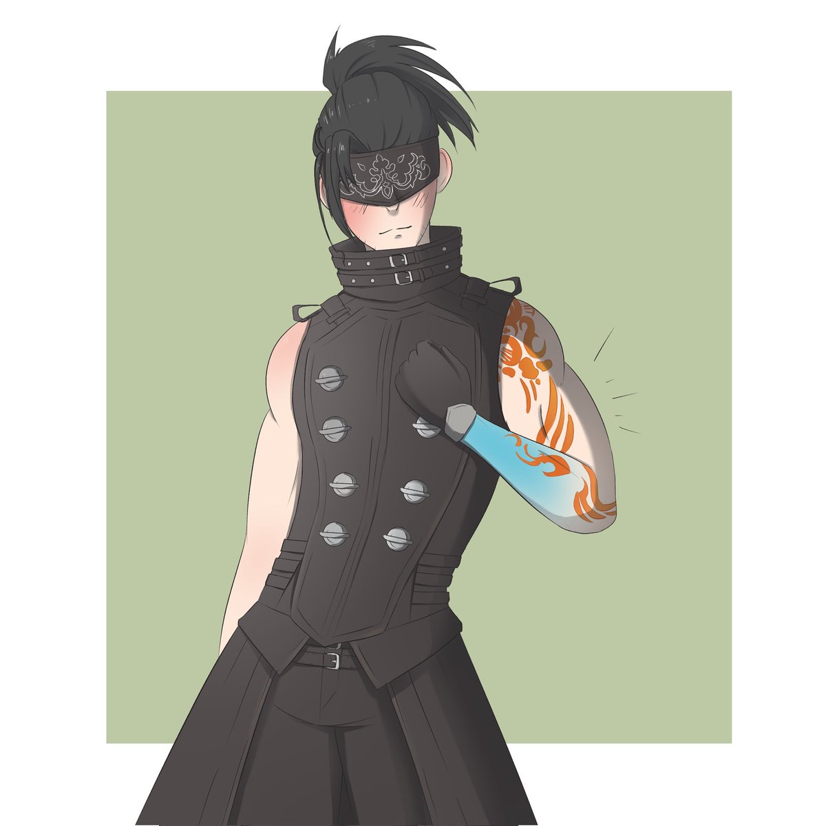 I'm super late, but I really wanted to make YoRHa Shinri!  #JosuijiArt