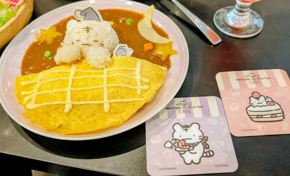 mkikakum's tweet photo. おまけにその後、ホワイトタイガーくんのブラックタイガーくんのコラボカフェまで付き合って頂いて、マジで感謝……とても可愛かったです…… https://t.co/lCY3a2leTp