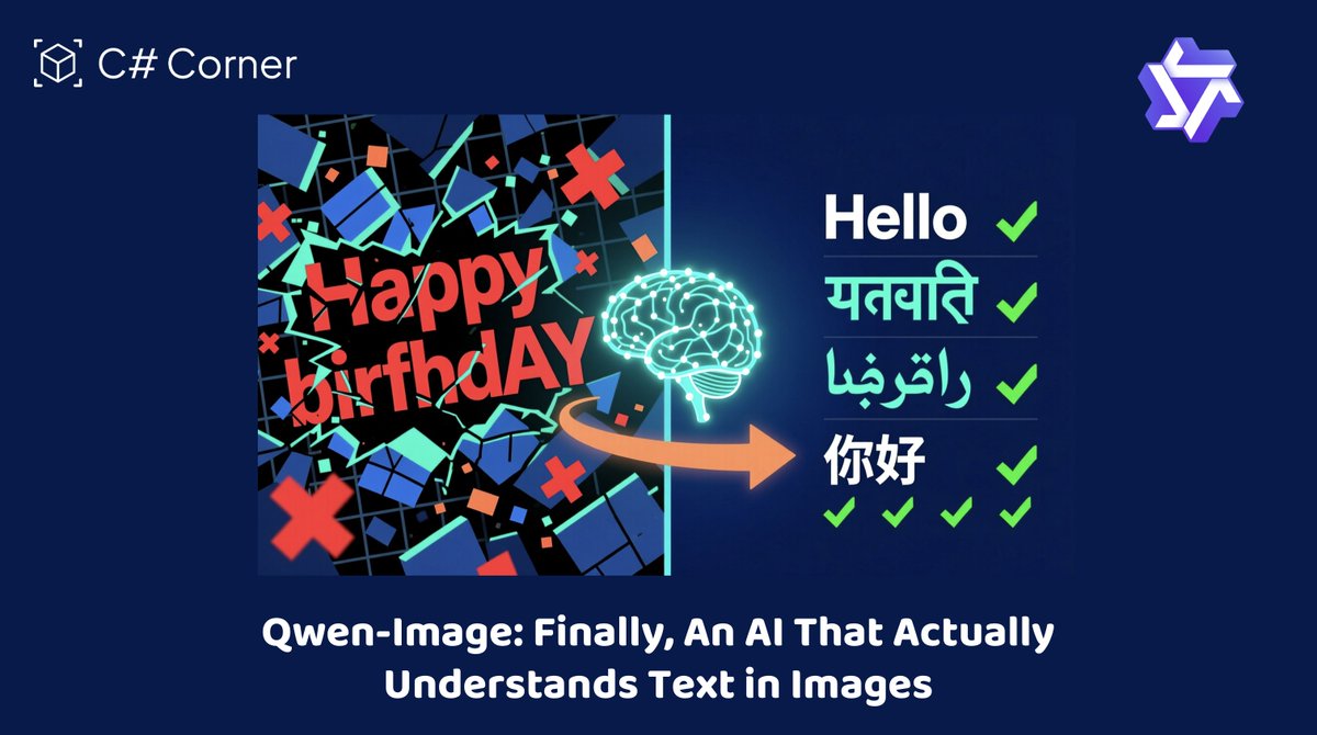 sarthak_v2's tweet photo. Qwen-Image: The first #AI that doesn't butcher text in generated images ๐ฏ
โ
English, Hindi, Arabic, Chinese
โ
Complex layouts
โ
Actually readable Game. Changer.
Full breakdown ๐
https://t.co/8cgdqBcIhB by @sarthak_v2 via @CsharpCorner
#TextRendering #QwenImage #AIArt https://t.co/7Tk0yEt2C2
