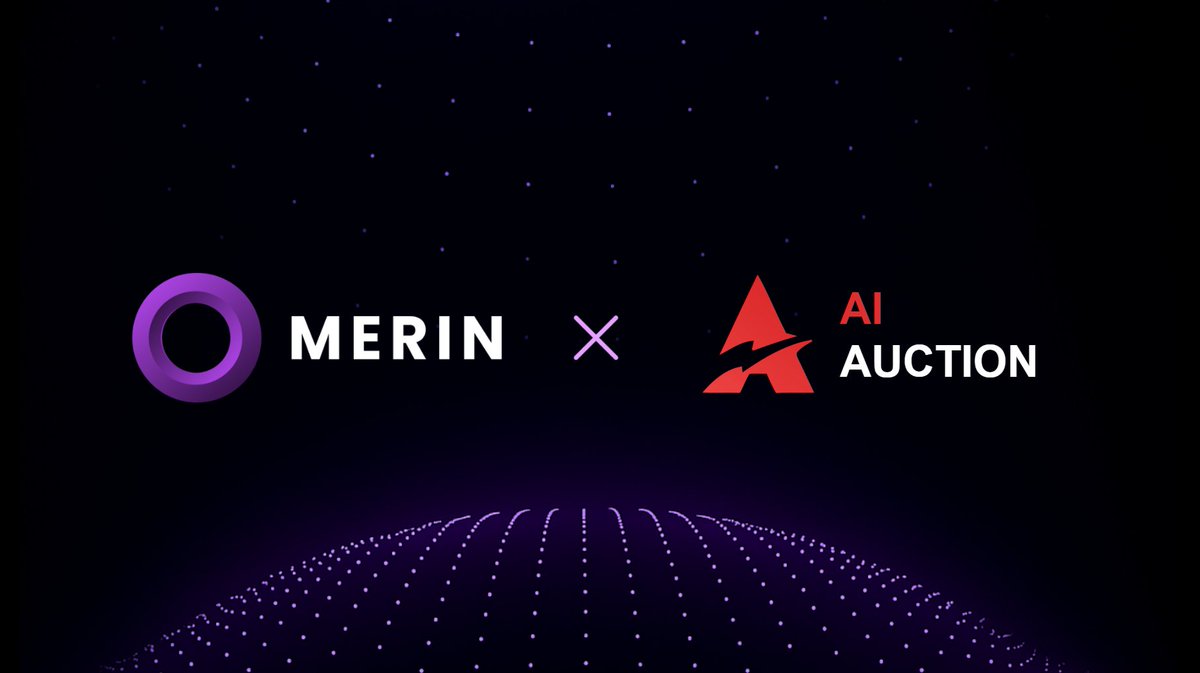 🤝Excited to partner with <a href="/Ai_Auction/">Ai Auction</a>!  

⚡️MERIN brings AI-powered predictive markets, while AI Auction enables decentralized NFT &amp; asset auctions. Together, we turn collective intelligence into smarter, cross-chain auction experiences.  

#MERIN #AiAuction #PredictiveMarkets